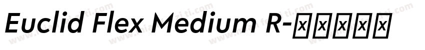 Euclid Flex Medium R字体转换